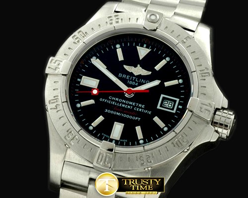 브라이틀링 Seawolf SS/SS Black/Red Stick Swiss 2836 -BSW0232A