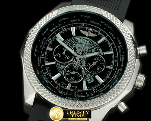 브라이틀링 Bentley Unitime Chrono SS/RU Black Jap OS20 Qtz -BSW0235B