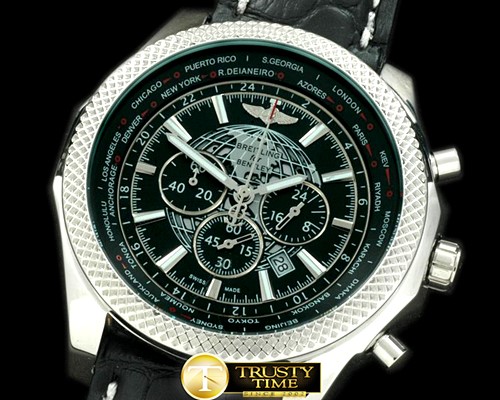 브라이틀링 Bentley Unitime Chrono SS/LE Black Jap OS20 Qtz -BSW0236A