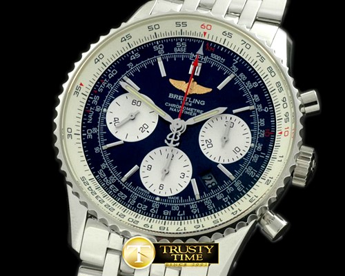 브라이틀링 Navitimer B01 SS/SS Blue Asian 7750 -BSW0238B