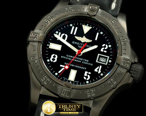 브라이틀링 Seawolf PVD/LE Blk/Red Stick Asian 2836 -BSW0240