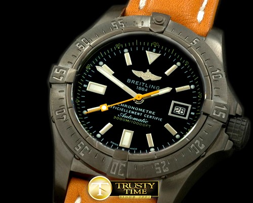브라이틀링 Seawolf PVD/LE Blk/Ylw Stick Asian 2836 -BSW0241