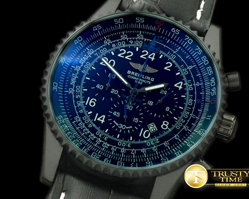 브라이틀링 Navitimer Cosmonaute PVD/LE Black/Blue Jap OS20 Qtz -BSW0242A