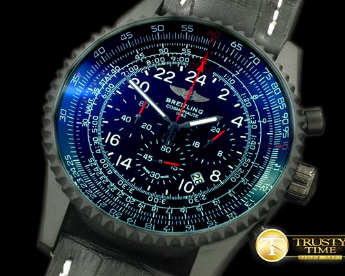 브라이틀링 Navitimer Cosmonaute PVD/LE Black/Red Jap OS20 Qtz -BSW0242D