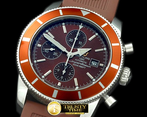 브라이틀링 Superocean Heritage Chrono UV SS/RU Brown A7750 -BSW0256A