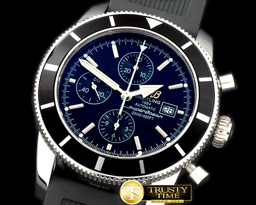 브라이틀링 Superocean Heritage Chrono UV SS/RU Black A7750 -BSW0256B