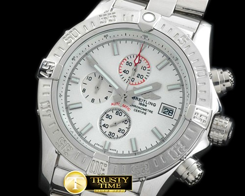 브라이틀링 Super Avenger Ss/Ss White Stk Jap OS20 -BSW0259A