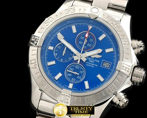 브라이틀링 Super Avenger SS/SS Blue Stk Jap OS20 -BSW0259E