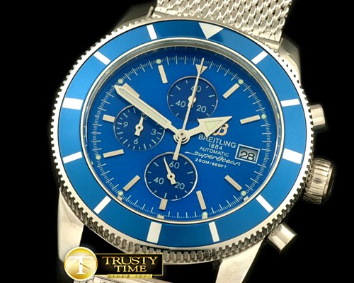 브라이틀링 Heritage Chrono SS/ME Blue Jap OS20 -BSW0260B