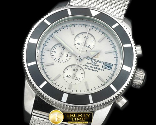 브라이틀링 Heritage Chrono SS/ME White Jap OS20 -BSW0260F