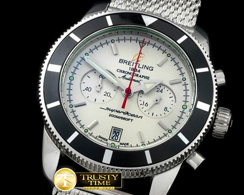 브라이틀링 Heritage Chrono SS/ME White Jap OS20 -BSW0260H
