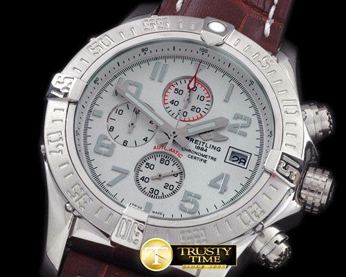 브라이틀링 Super Avenger SS/LE White Num Jap OS20 -BSW0261C