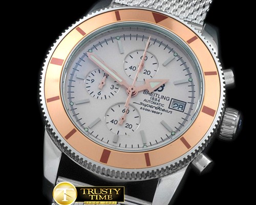 브라이틀링 Heritage Chrono SS/ME White Jap OS20 -BSW0264A