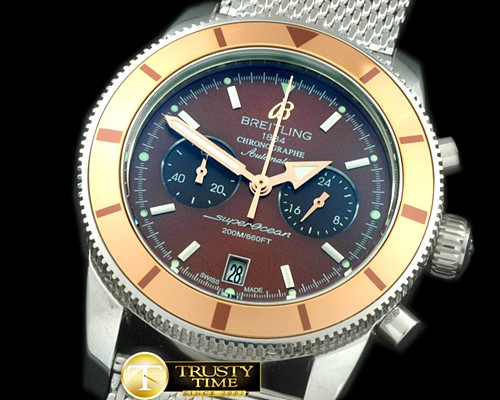 브라이틀링 2010 Heritage Chrono SS/ME Brown Jap OS20 -BSW0264G