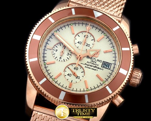 브라이틀링 Heritage Chrono RG/ME White Jap OS20 -BSW0265A