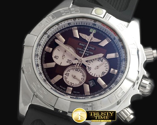 브라이틀링 Chronomat B01 SS/RU Brown Stick Jap OS20 Qtz -BSW0268D