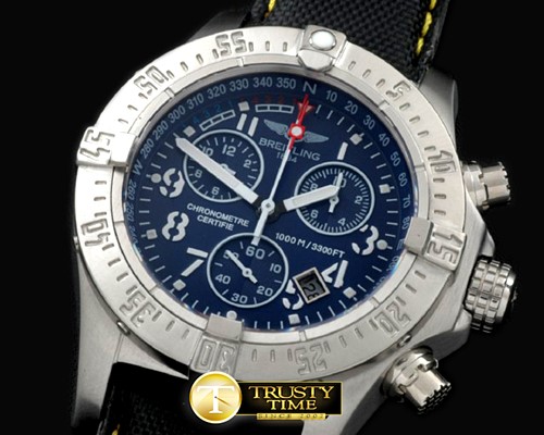 브라이틀링 Seawolf Chrono SS/NY Black Num Swiss Eta Qtz 251.262 -BSW0269B