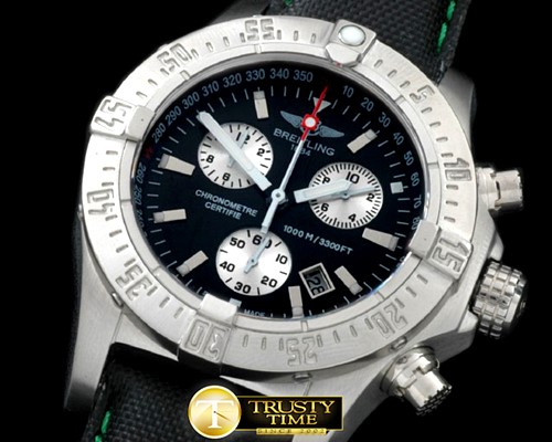 브라이틀링 Seawolf Chrono SS/NY Black Stk Swiss Eta Qtz 251.262 -BSW0269D