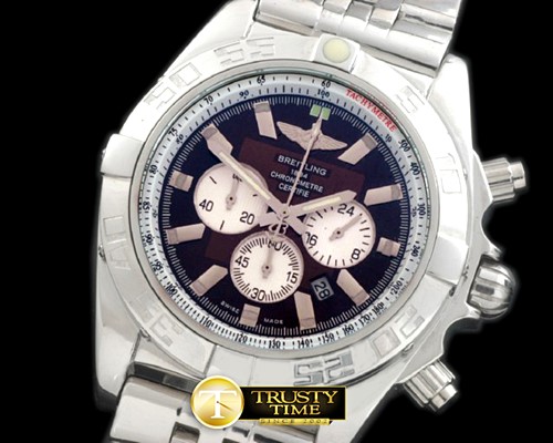 브라이틀링 Chronomat B01 SS/RU Brown Stick Jap OS20 Qtz -BSW0270G