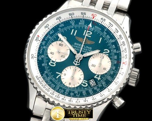 브라이틀링 Navitimer SS/SS Blue Num 7750 -BSW0279A