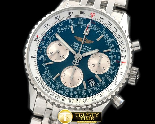 브라이틀링 Navitimer SS/SS Blue Sticks 7750 -BSW0279B