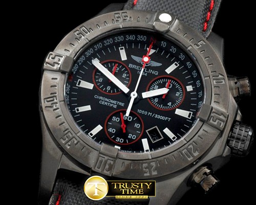 브라이틀링 Seawolf Chrono PVD/NY Black Stk Swiss Eta Qtz 251.262 -BSW0282A
