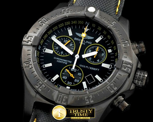 브라이틀링 Seawolf Chrono PVD/NY Black Stk Swiss Eta Qtz 251.262 -BSW0282D