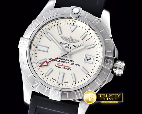 브라이틀링 Avenger II GMT SS/RU Cream A2836 -BSW0314A