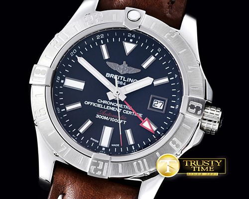 브라이틀링 Avenger II GMT SS/LE Black A2836 -BSW0314C