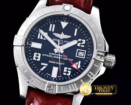 브라이틀링 Avenger II GMT SS/LE Black Num A2836 -BSW0314D