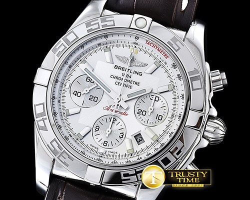 브라이틀링 Chronomat B01 SS/SS White Sticks A7750 28800bph JF -BSW0317A