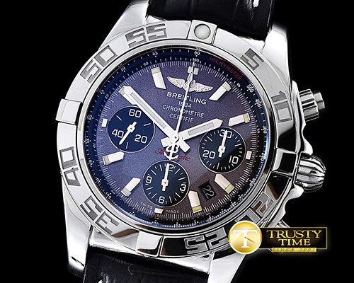 브라이틀링 Chronomat B01 SS/SS Gray Sticks A7750 28800bph JF -BSW0317B
