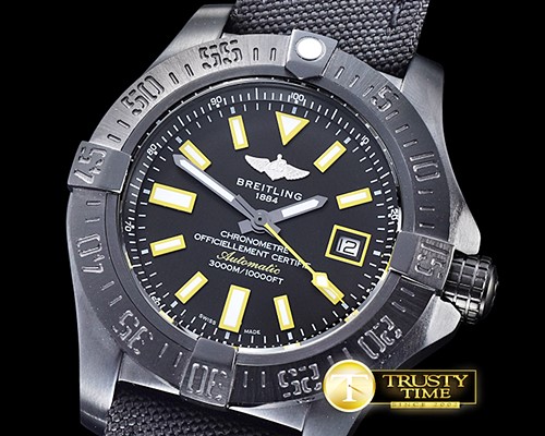 브라이틀링 Avenger Seawolf 45mm DLC/LE Yellow ANF Asia 2836 -BSW0330B
