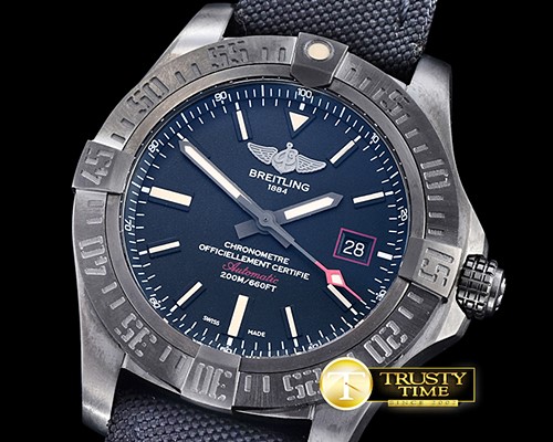 브라이틀링 Avenger BlackBird 44mm DLC/TI/NY Black GF A2824 -BSW0330C