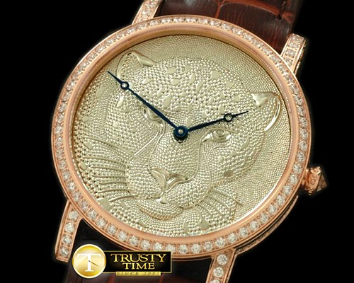 까르띠에 Panthere de Cartier Ladies RG/LE Platinium Swiss Qtz -CAR0260A