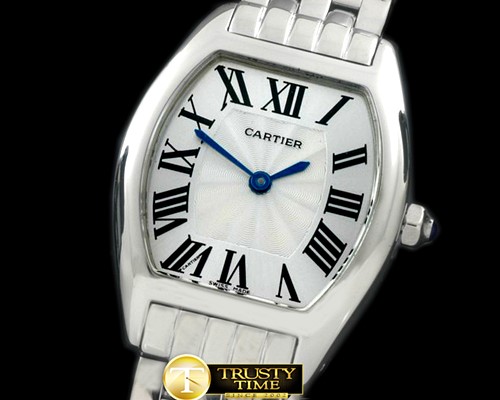 까르띠에 Tortue De Cartier SS/SS White Swiss Quartz -CAR0301C