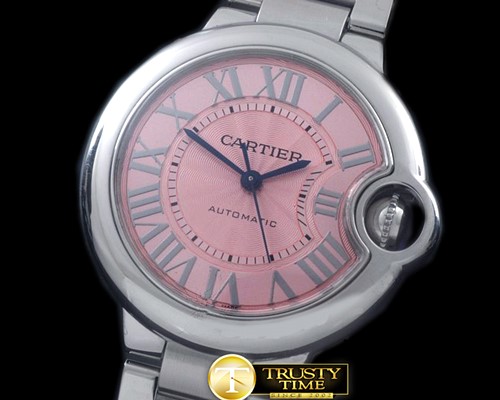 까르띠에 Ballon De Cartier Ladies SS/SS Pink Roman Miyota -CAR0331B