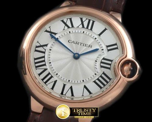 까르띠에 Ballon De Cartier Mid RG/LE White Roman Miyota -CAR0332B