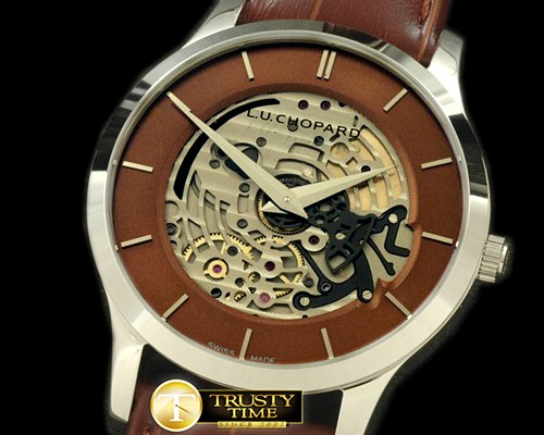 쇼파드 LUC XP Skeletec SS/LE Brown Asia 2813 -CH114B