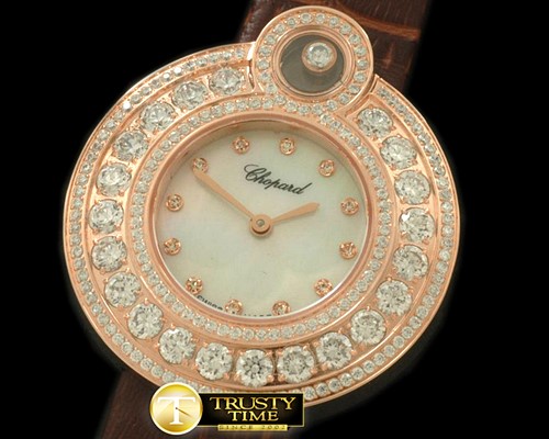 쇼파드 Happy Sports Ladies RG/LE White Swiss Quartz -CH117B