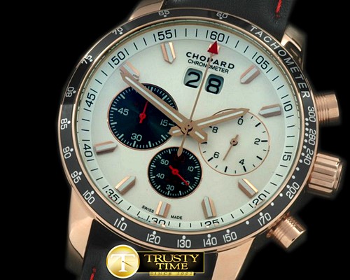 쇼파드 Jacky Ickx Big Date Chrono RG/LE White Swiss Qtz -CH118A