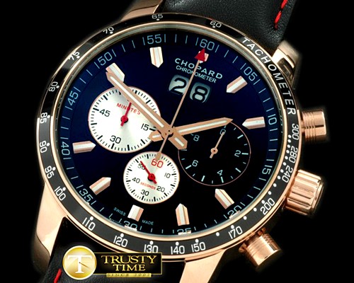 쇼파드 Jacky Ickx Big Date Chrono RG/LE Black Swiss Qtz -CH118B