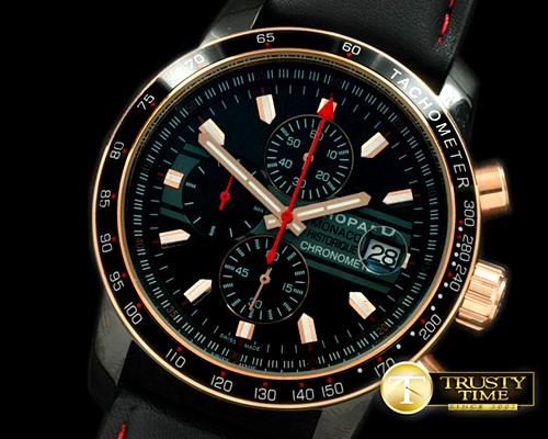쇼파드 Monaco Historique Chrono RG/LE Black Jap OS20 Qtz -CH121B