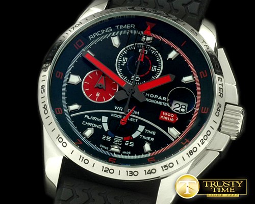쇼파드 Mile Miglia 2014 SS/RU Black/Red Jap OS20 Qtz -CH127A