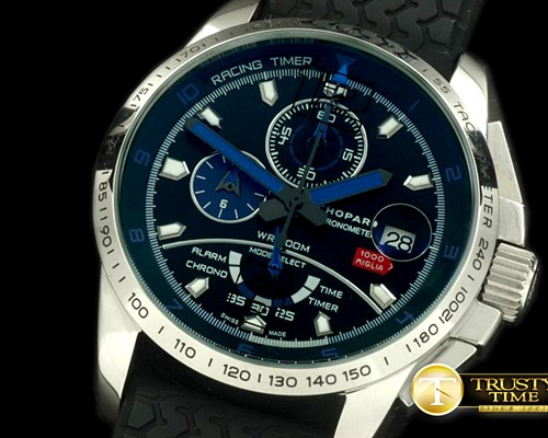 쇼파드 Mile Miglia 2014 SS/RU Black/Blue Jap OS20 Qtz -CH127B
