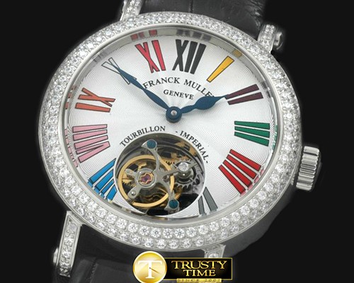 프랭크뮬러 Ronde Crazy Colours SS/LE White Roman Tourbillon -FM122B
