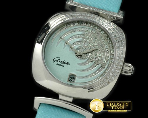 글라슈테 Pavonina Ladies SS/ST Lilac Blue Swiss Quartz -GLA0018B
