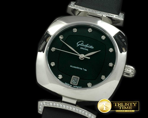 글라슈테 Pavonina Ladies SS/ST Black Swiss Quartz -GLA0020A