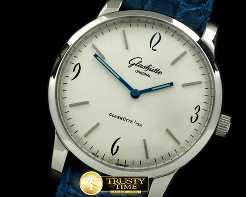 글라슈테 Senator Sixties SS/LE White/Blue Asian 2824 -GLA0025A
