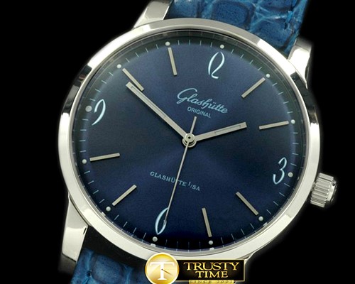 글라슈테 Senator Sixties SS/LE Blue Asian 2824 -GLA0025B